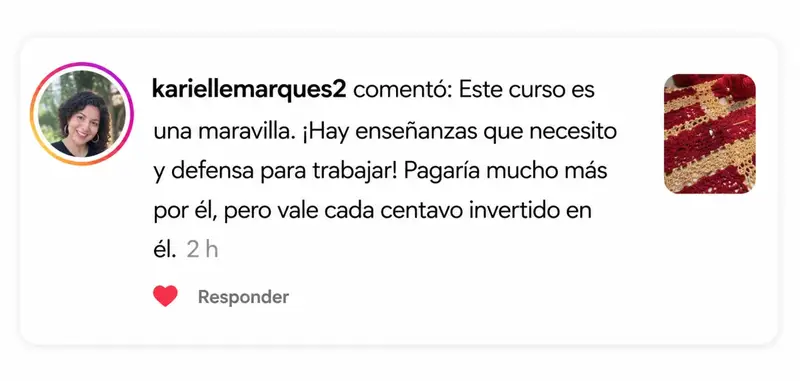 Comentario de alumna