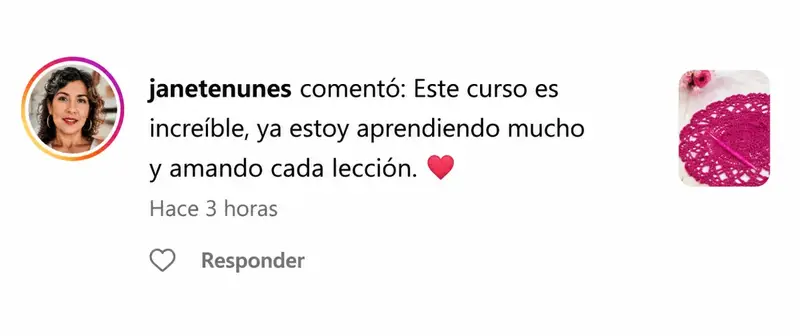 Comentario de alumna